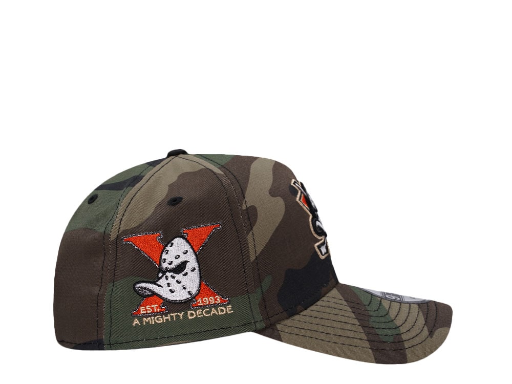 New Era Anaheim Ducks 10th Anniversary Woodland Camo Prime Edition 9Forty A Frame Snapback Cap