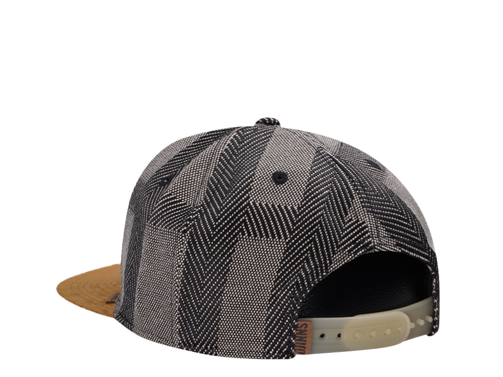Djinns Hermecheck Gray 6 Panel Snapback Cap
