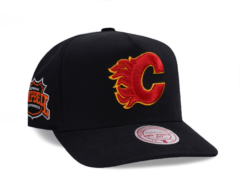 Mitchell & Ness Calgary Flames Nostalgic 2.0 Pro Crown Snapback Cap