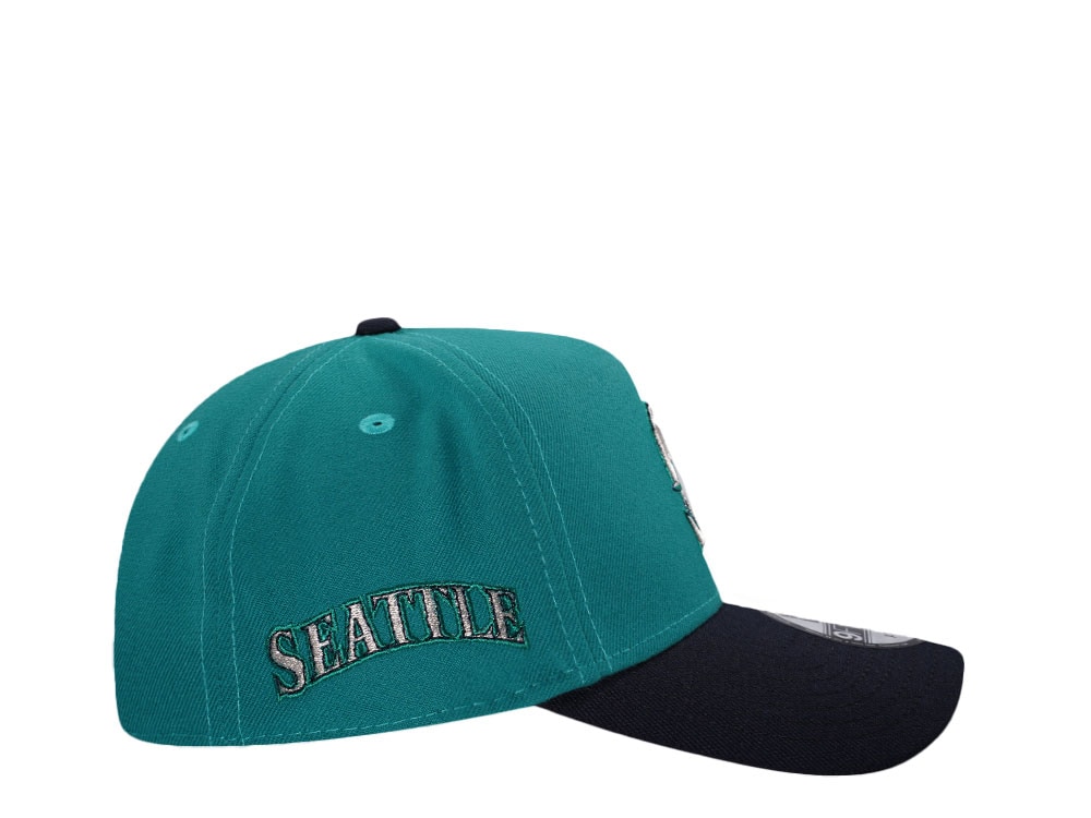 New Era Seattle Mariners Teal Two Tone  9Forty A Frame Snapback Cap