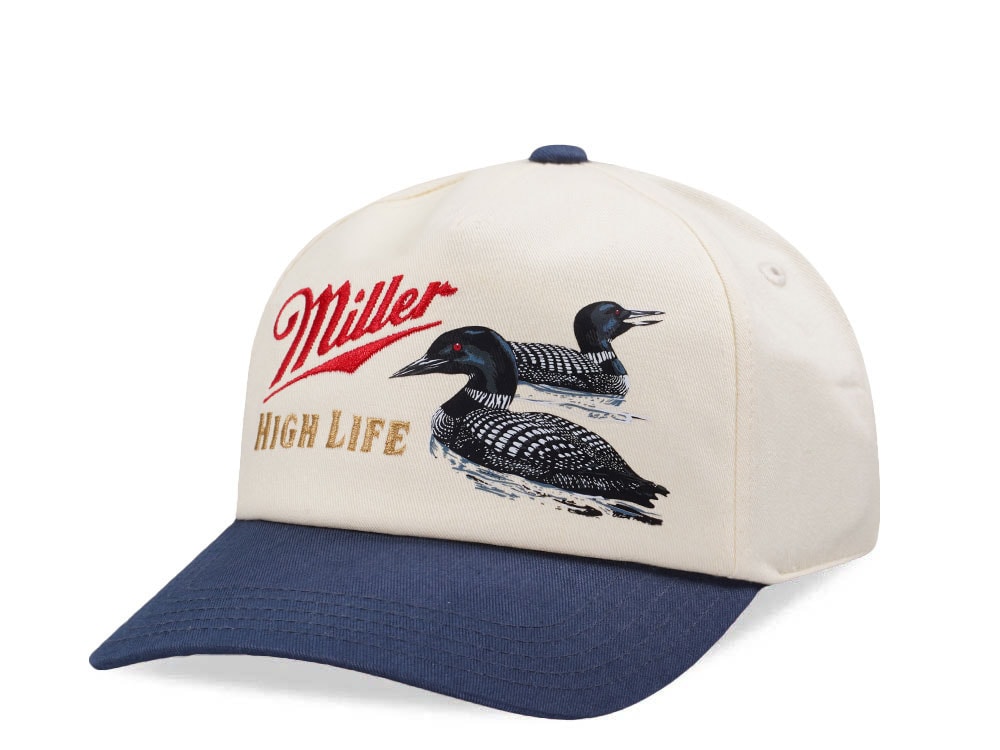 American Needle Miller High Life Ducks Roscoe Ivory Snapback Cap