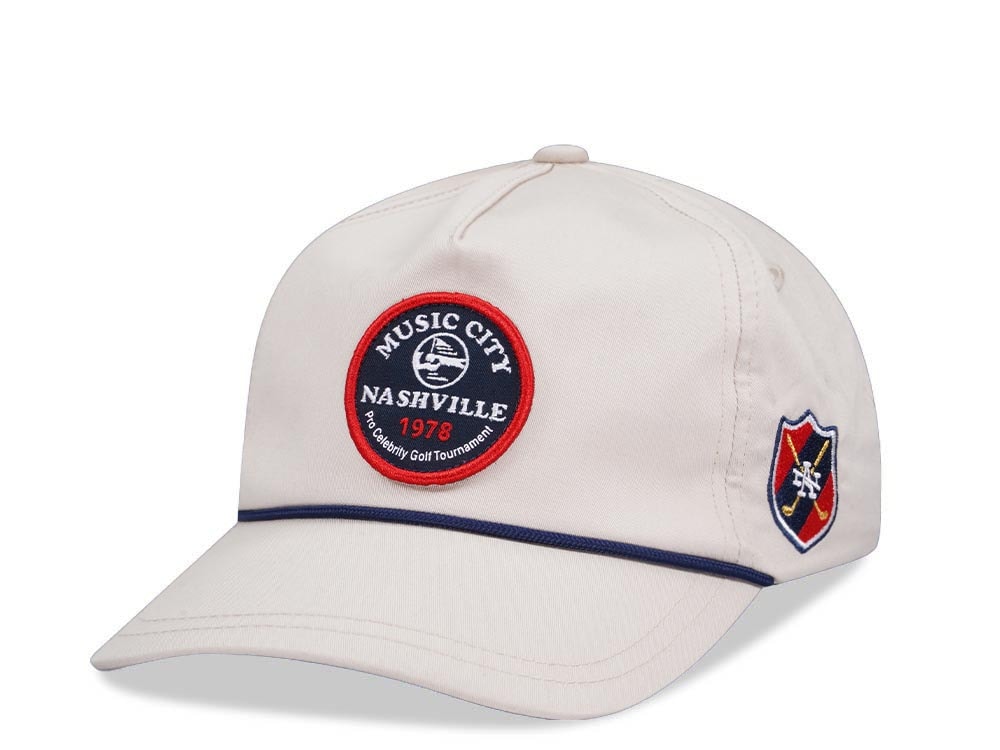American Needle Music City Nashville 1978 Lightweight Rope Stone Snapback Cap