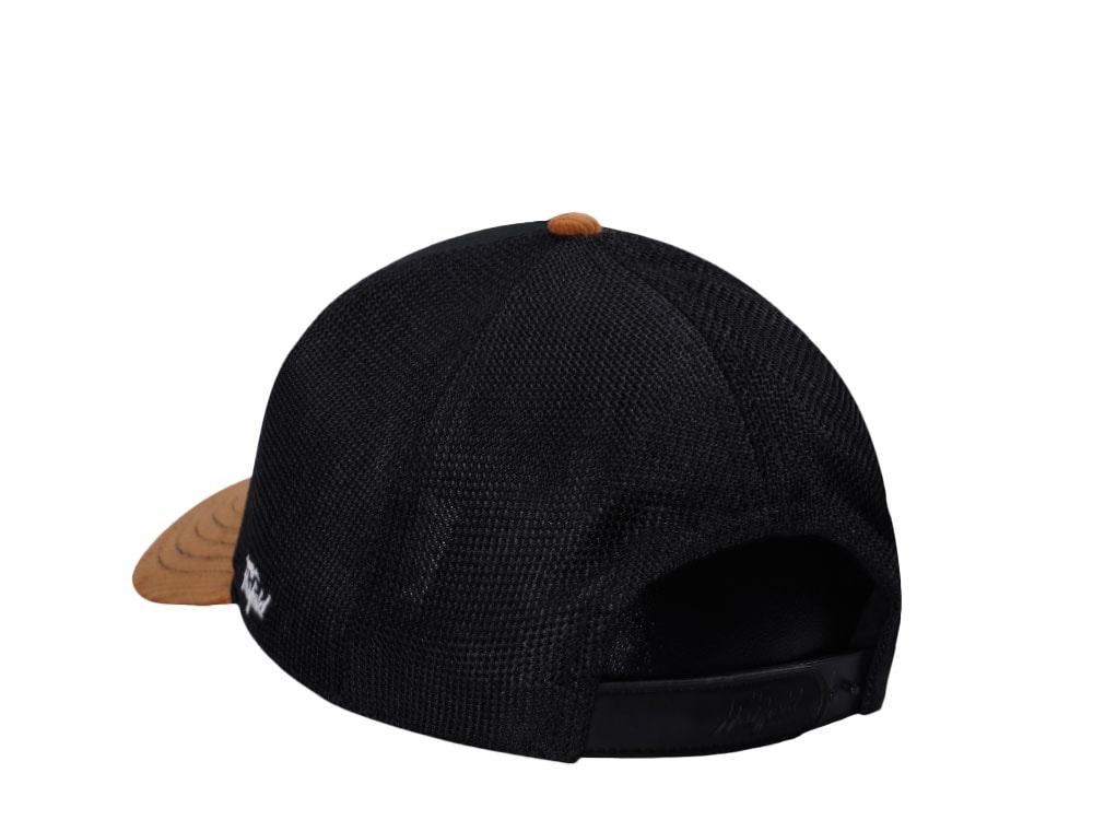Hatfield Classic Original Black Brown Trucker Snapback Cap