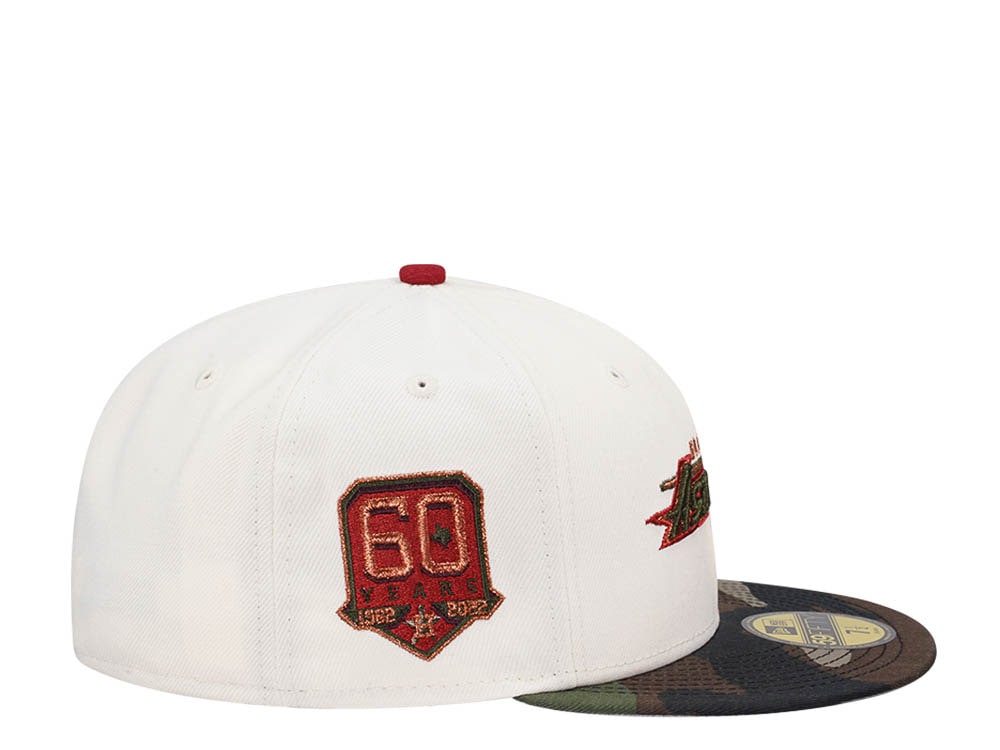 New Era Houston Astros 60 Years Chrome Camo Two Tone Edition 59Fifty Fitted Cap