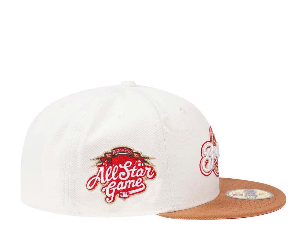 New Era Milwaukee Brewers All Star Game 2002 Cream Dome Edition 59Fifty Fitted Cap