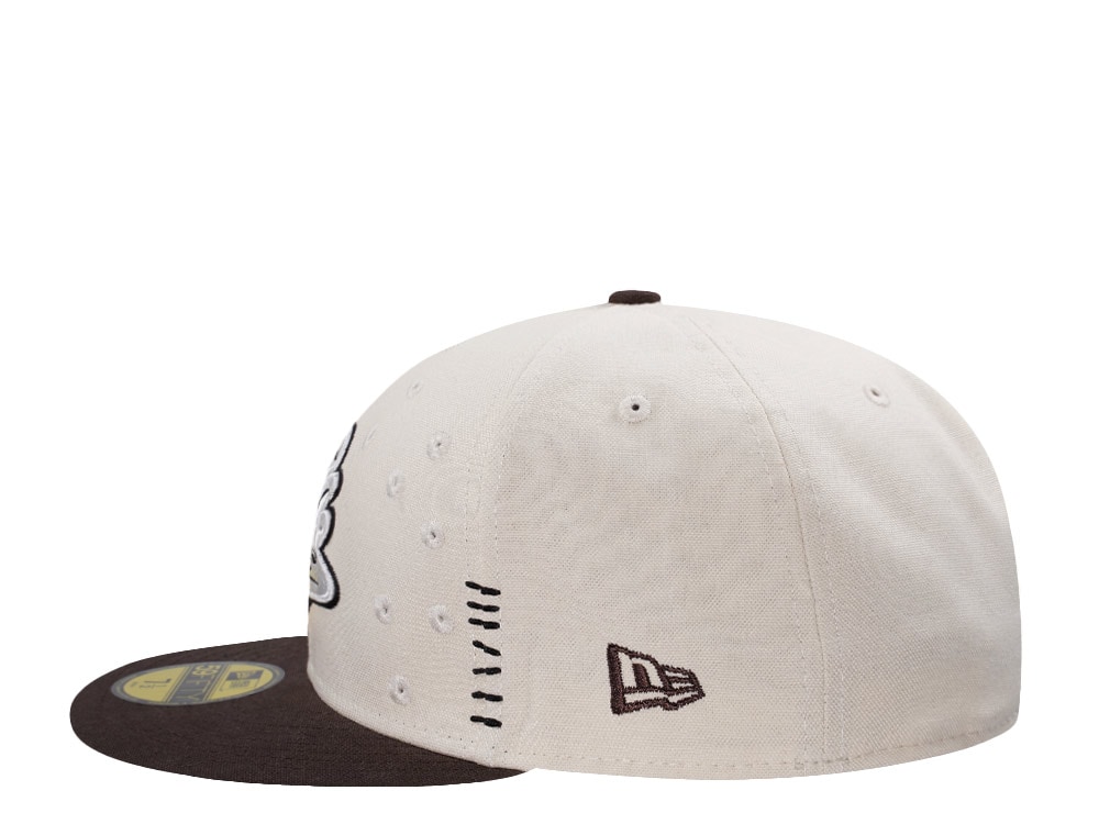 New Era Anaheim Ducks 10th Anniversary Canvas Chrome Two Tone Horror Edition 59Fifty Fitted Cap