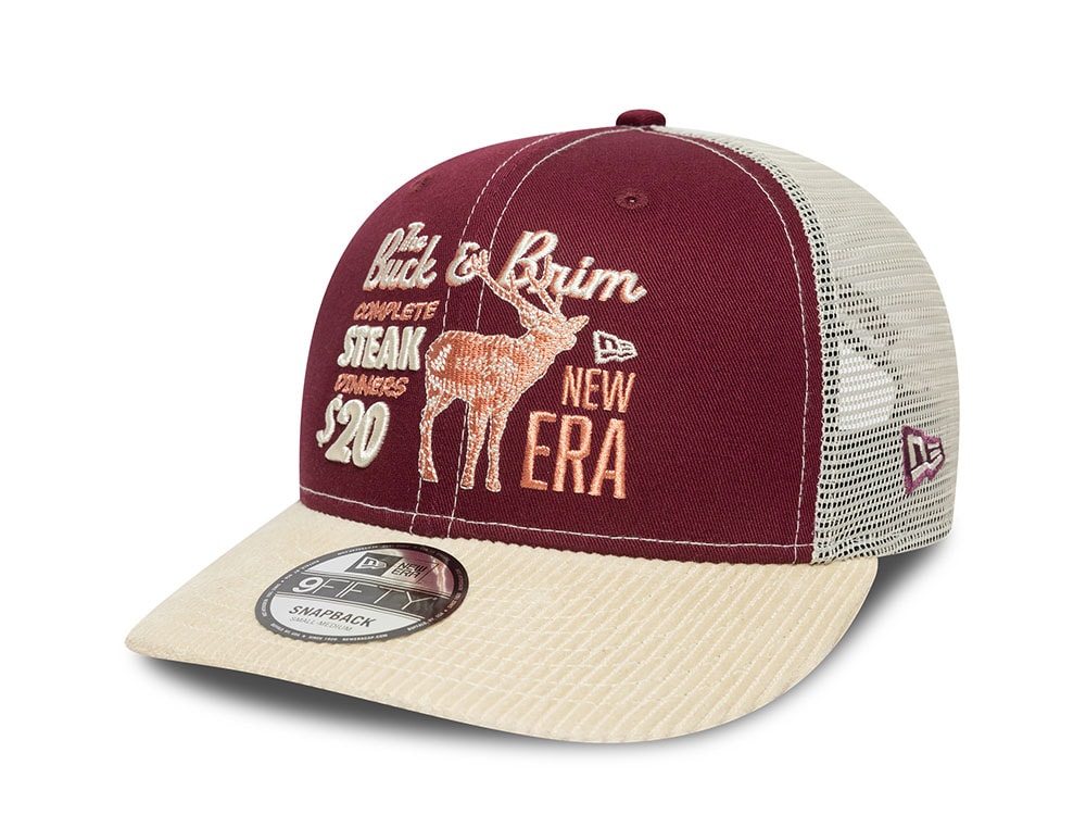 New Era The Buck & The Brim Cord 9Fifty Trucker Snapback Cap