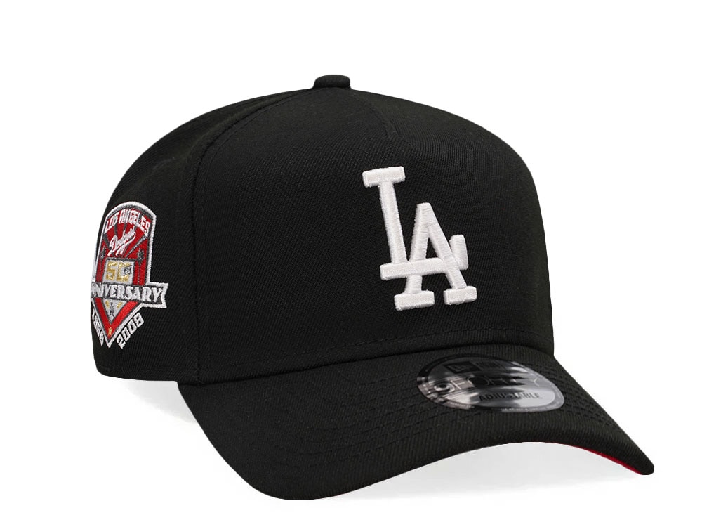 New Era Los Angeles Dodgers 50th Anniversary Black Red Edition 9Forty A Frame Snapback Cap
