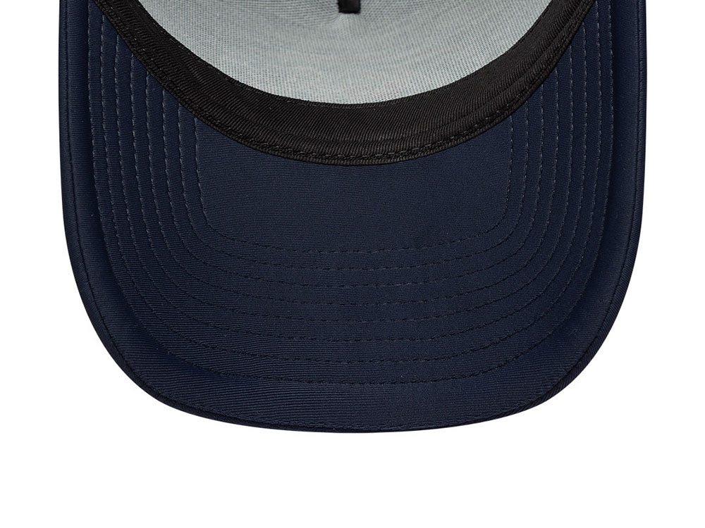 New Era Oval Foam Patch Navy 9Forty A Frame Trucker Snapback Cap