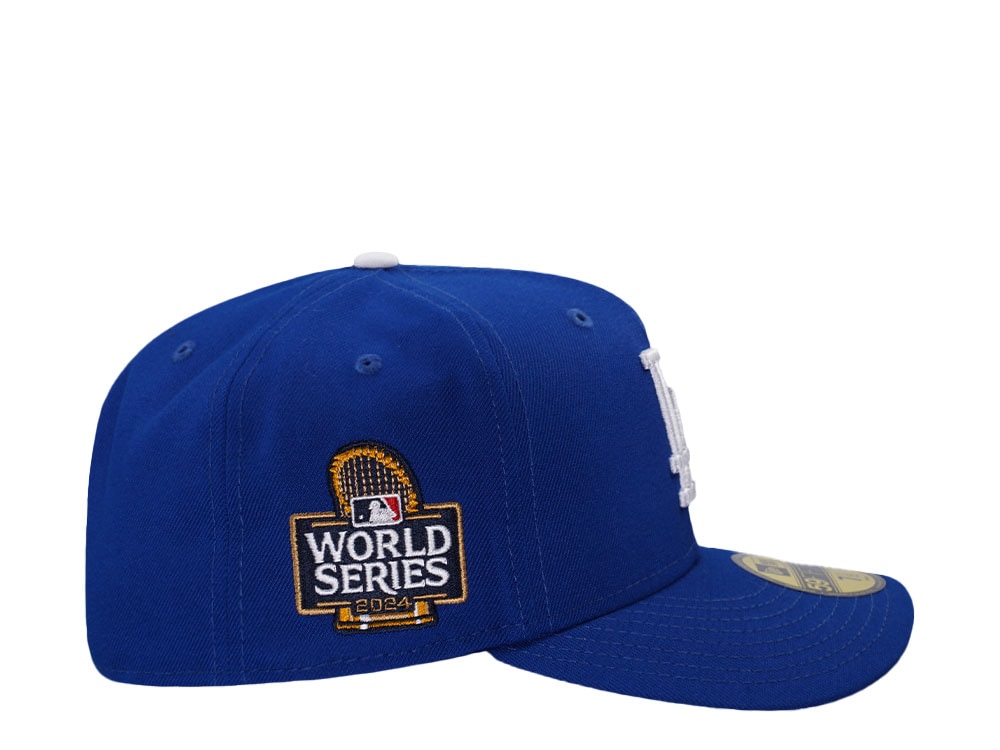 New Era Los Angeles Dodgers World Series 2024 Blue Prime Edition 59Fifty Pre Curved Fitted Cap
