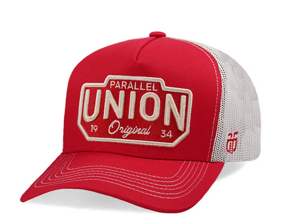 Parallel Union Patch Red Edition Trucker Snapback Cap