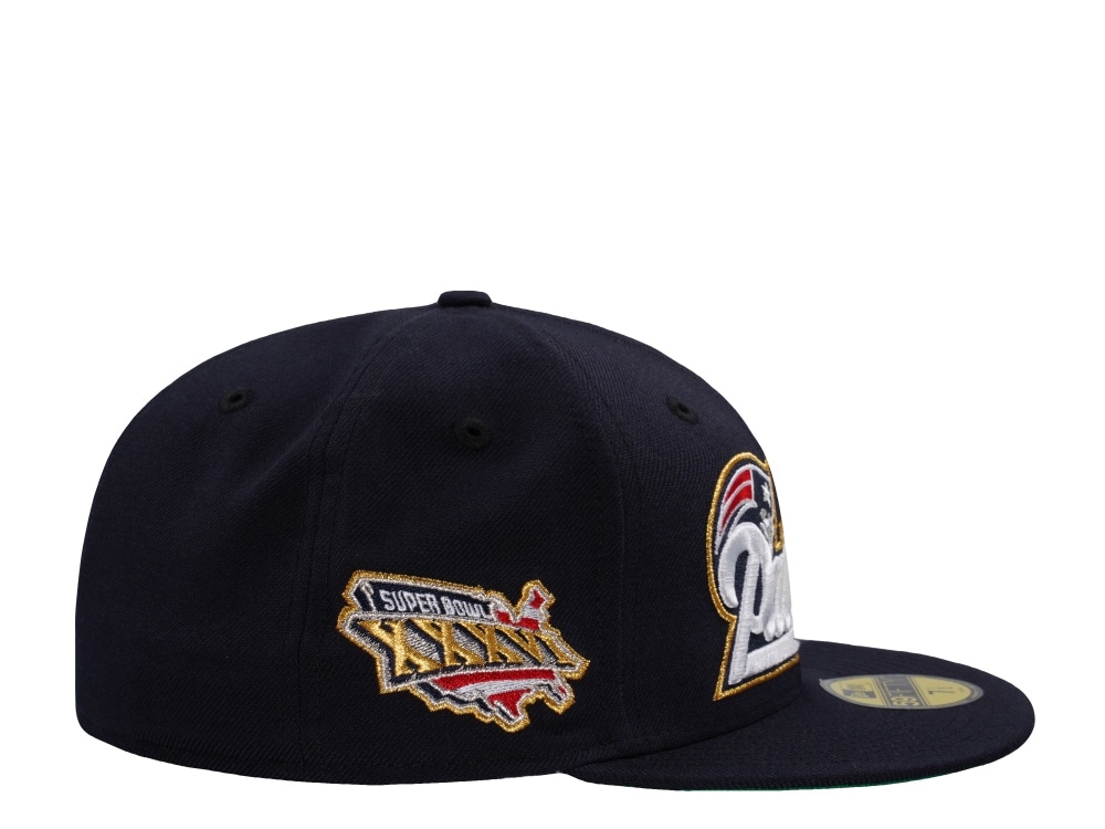 New Era New England Patriots Super Bowl XXXVI Wool Navy Throwback Edition 59Fifty Fitted Cap