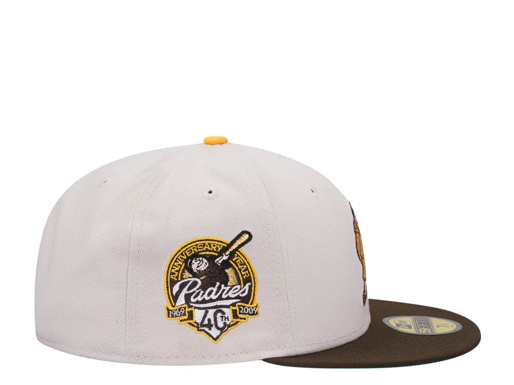 New Era San Diego Padres 40th Anniversary Stone Gold Two Tone Edition 59Fifty Fitted Cap