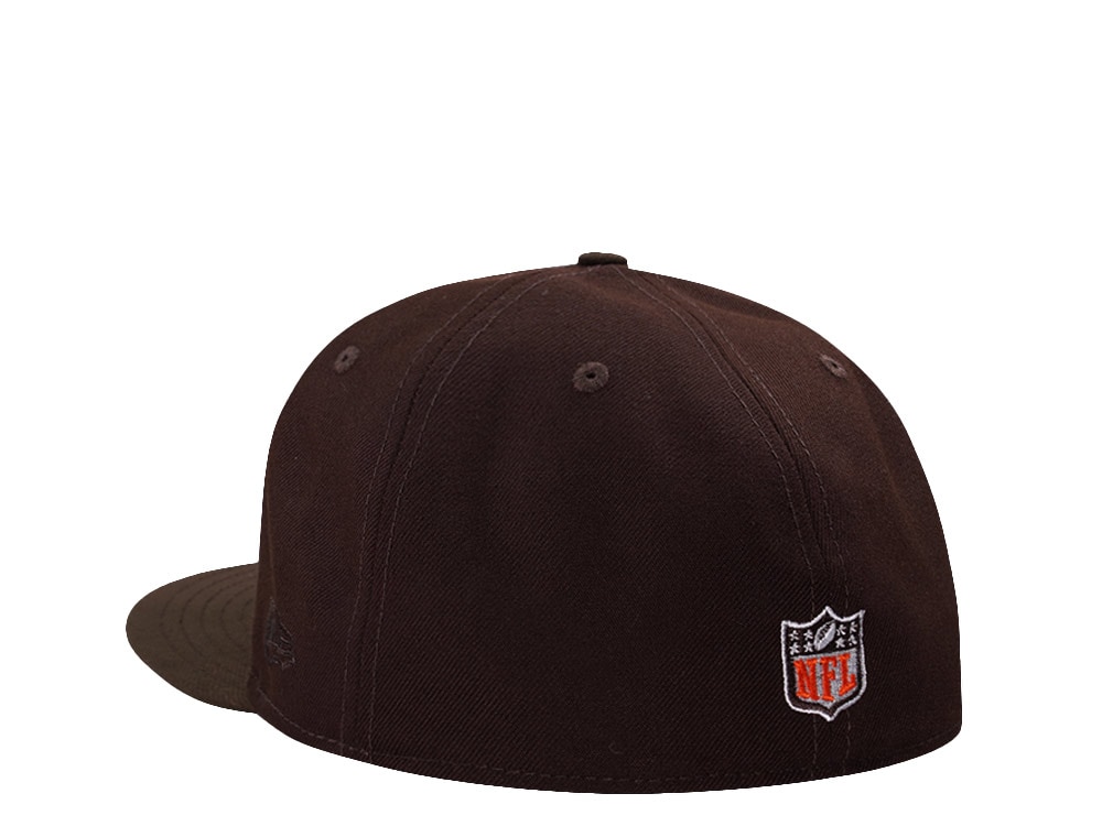 New Era Cleveland Browns 60th Anniversary Burnt Wood Two Tone Edition 59Fifty Fitted Cap