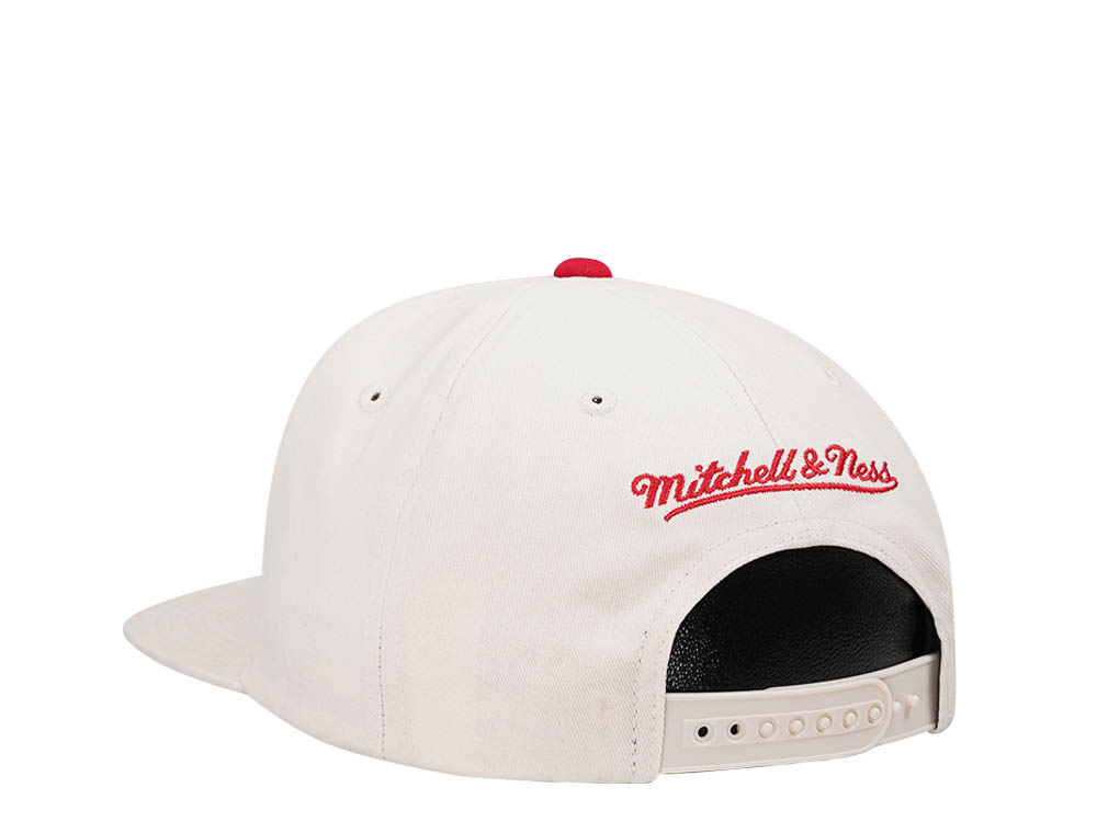 Mitchell & Ness Houston Rockets Reframe Retro Off White Snapback Cap