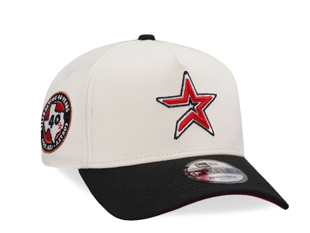 New Era Houston Astros Detail Chrome Two Tone Edition 9Forty A Frame Snapback Cap