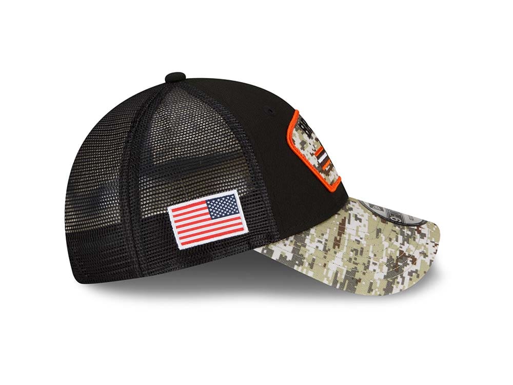 New Era Cleveland Browns Salute to Service 21 9Forty Trucker Snapback Cap