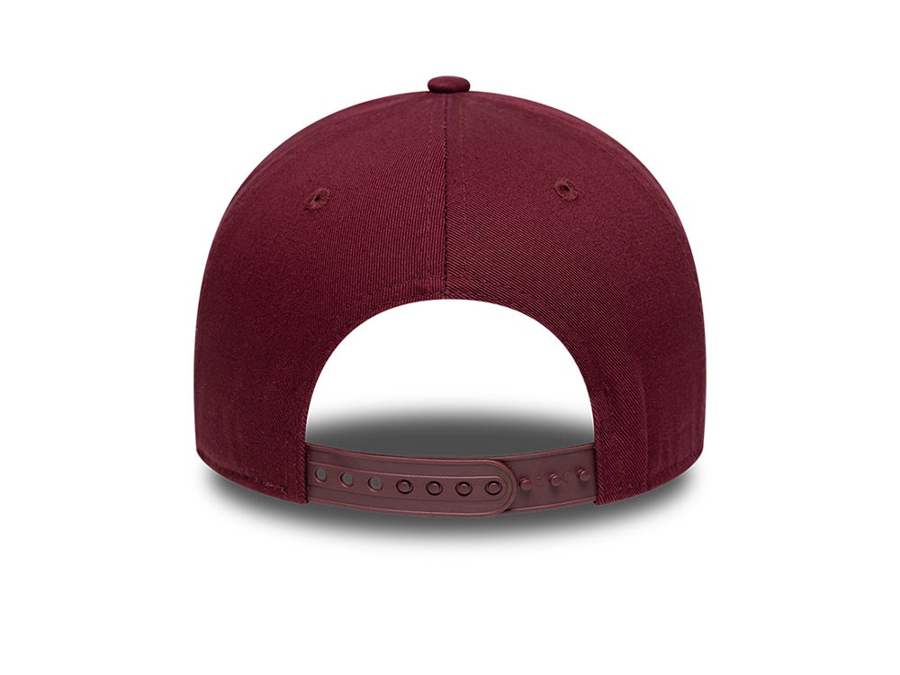 New Era Patch Washed Dark Red Edition 9Forty A Frame Snapback Cap