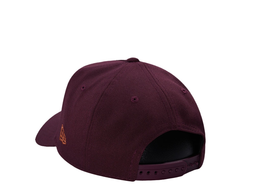 New Era Anaheim Ducks 30th Anniversary Maroon Prime Edition 9Forty A Frame Snapback Cap