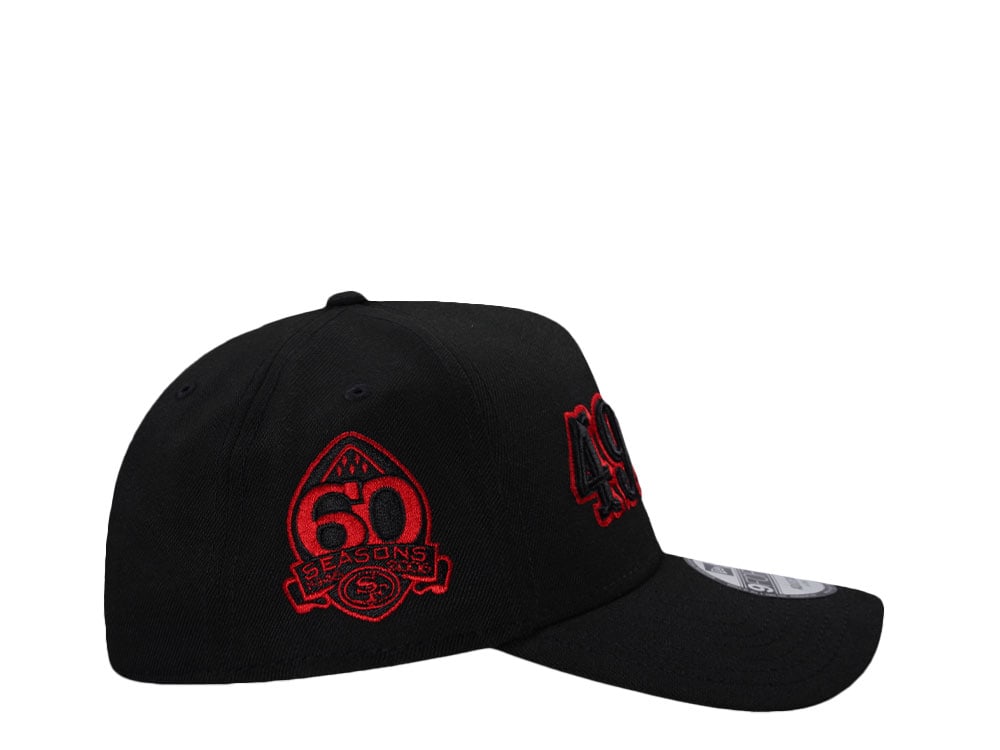 New Era San Francisco 49ers 60 Seasons Red Detail Edition 9Forty A Frame Snapback Cap