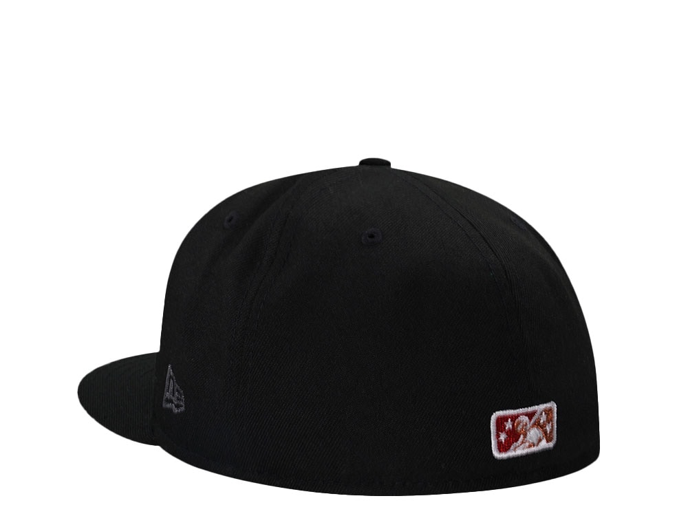 New Era Hickory Crawdads 25 Seasons Black Throwback 59Fifty Fitted Cap