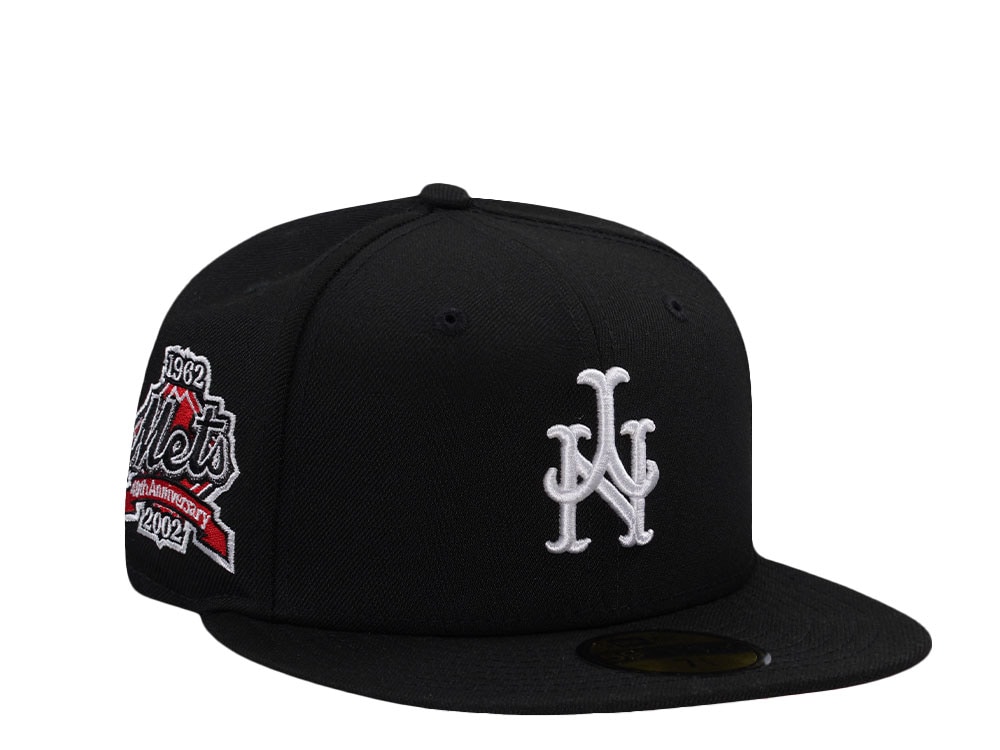 New Era New York Mets 40th Anniversary Black Prime Edition 59Fifty Fitted Cap