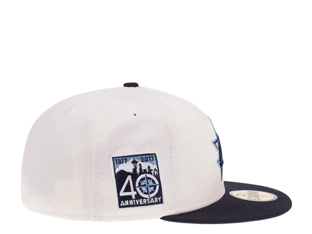New Era Seattle Mariners 40th Anniversary Chrome Navy Prime Edition 59Fifty Fitted Cap