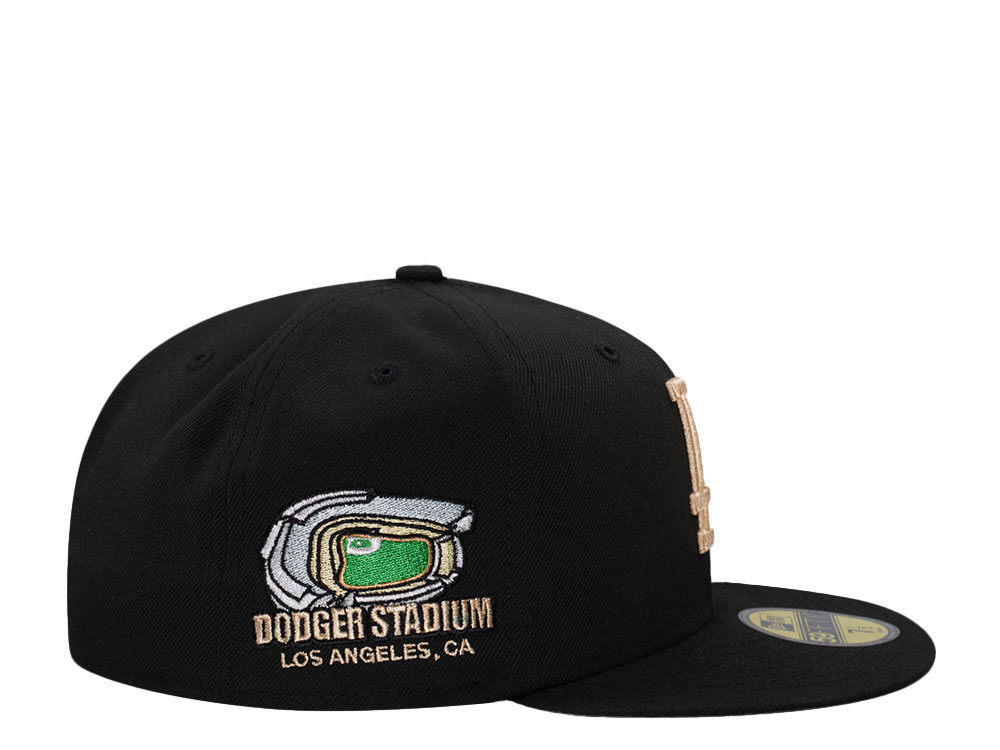 New Era Los Angeles Dodgers Stadium Patch Black Throwback Edition