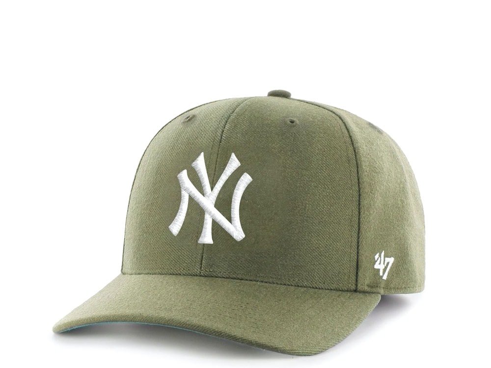 47Brand New York Yankees Cold Zone Classic DP Olive Snapback Cap