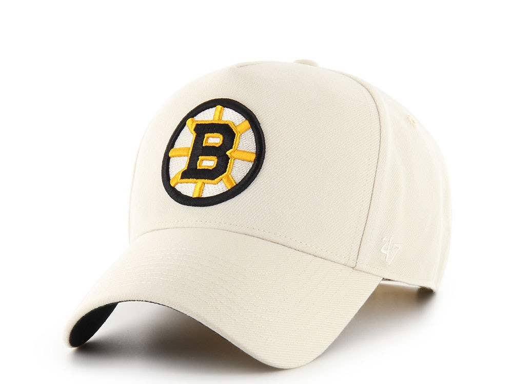 47 Brand Boston Bruins Ballpark White Offside Snapback Cap