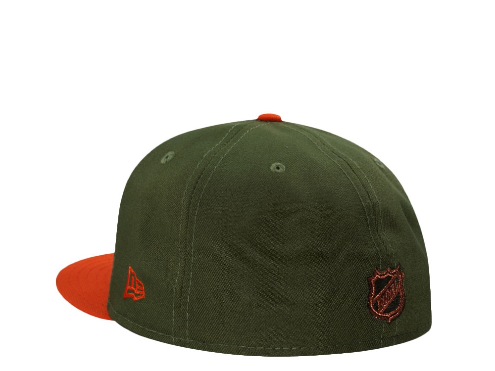 New Era Anaheim Ducks 25th Anniversary Rifle Green Two Tone Edition 59Fifty Fitted Cap