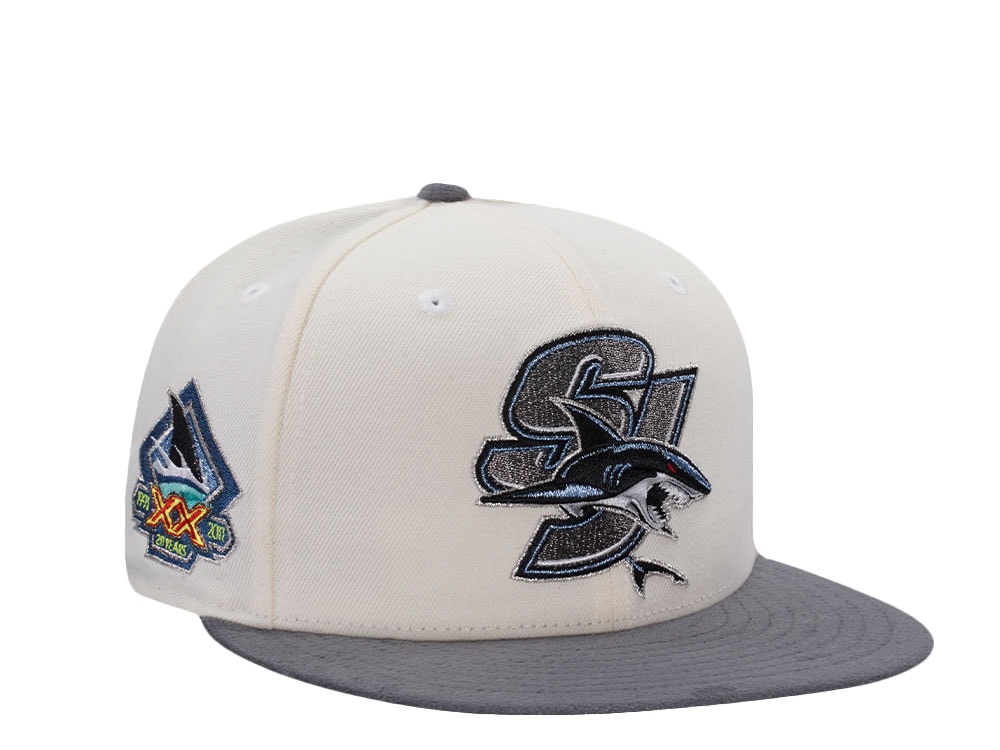New Era San Jose Sharks 20th Anniversary Chrome Two Tone Edtion 59Fifty Fitted Cap