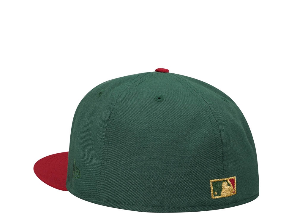 New Era Cleveland Indians 10th Anniversary Gold Prime Two Tone Edition 59Fifty Fitted Cap