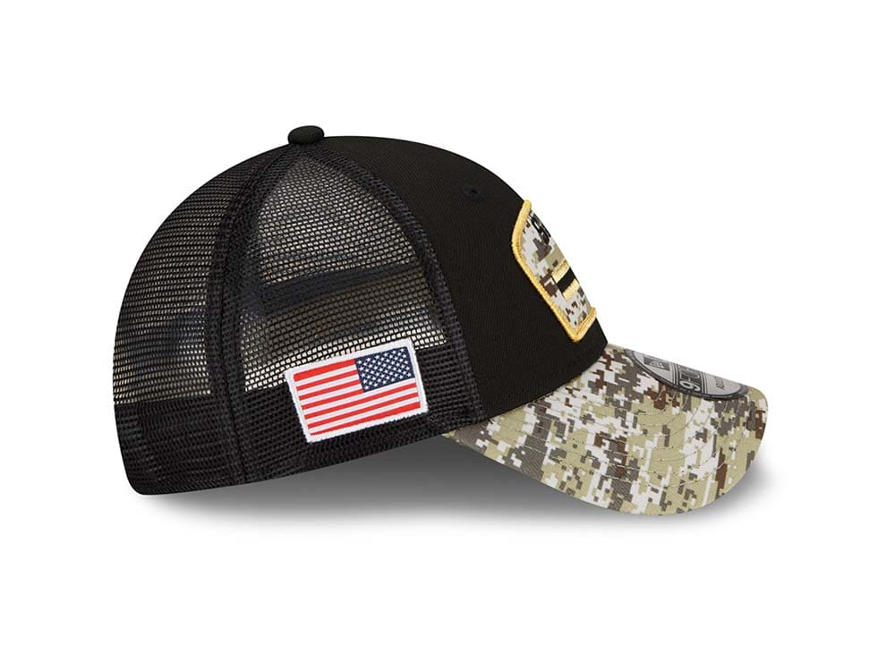 New Era New Orleans Saints Salute to Service 21 9Forty Trucker Snapback Cap