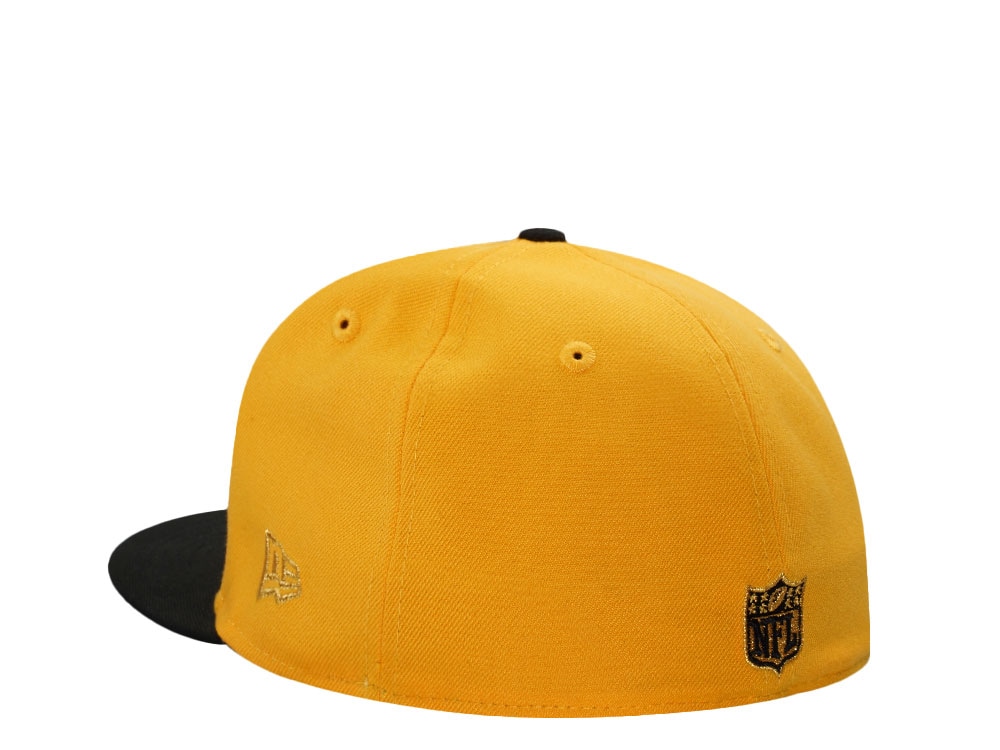 New Era Pittsburgh Steelers 40th Anniversary Gold Two Tone Edition 59Fifty Fitted Cap