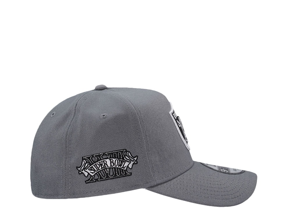 New Era Las Vegas Raiders Super Bowl Champions XVIII Gray Prime Edition 9Forty A Frame Snapback Cap