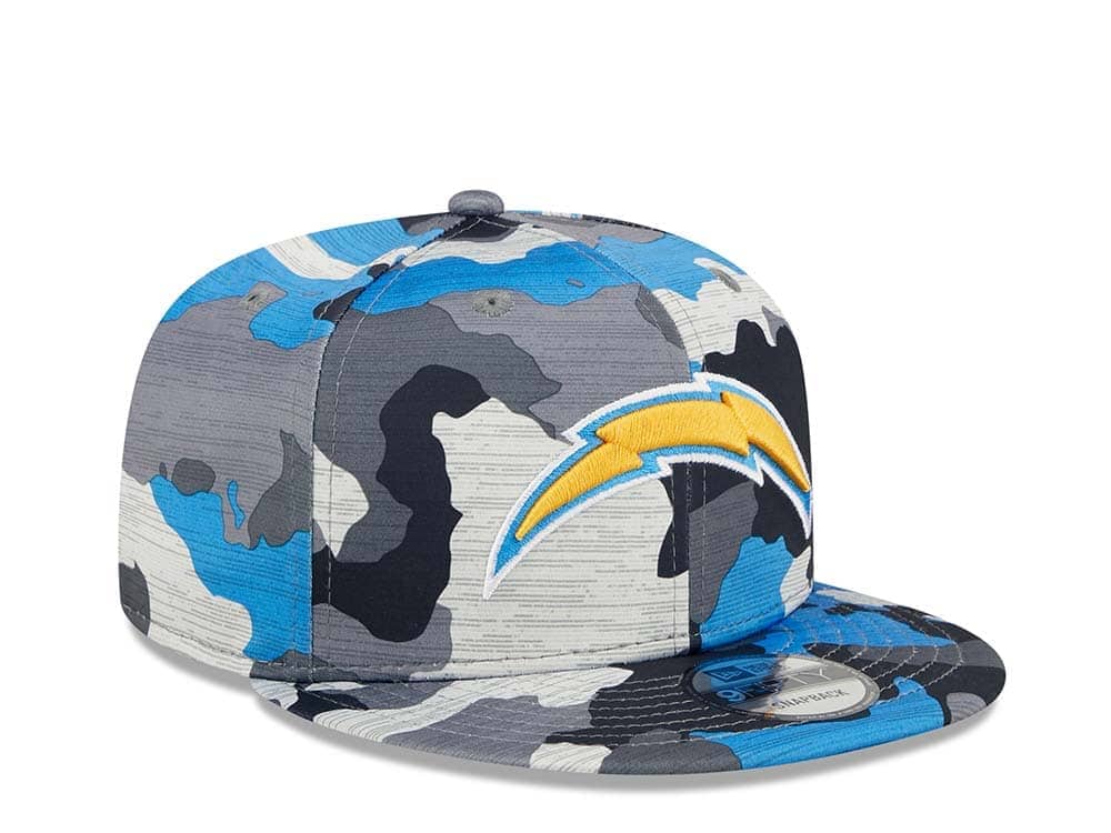 New Era Los Angeles Chargers NFL Training Camp 22 Camo 9Fifty Snapback Cap