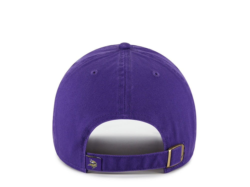 47Brand Minnesota Vikings Purple Classic Edition Clean Up Strapback Cap