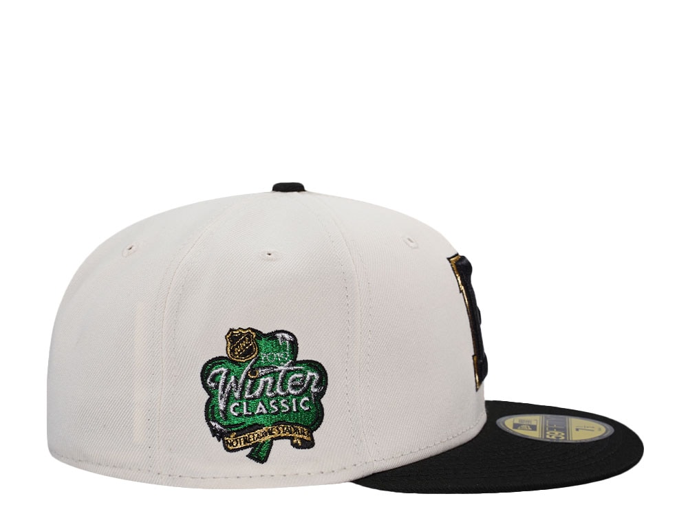 New Era Boston Bruins Winterclassic 2019 Chrome Two Tone Throwback Edition 59Fifty Fitted Cap