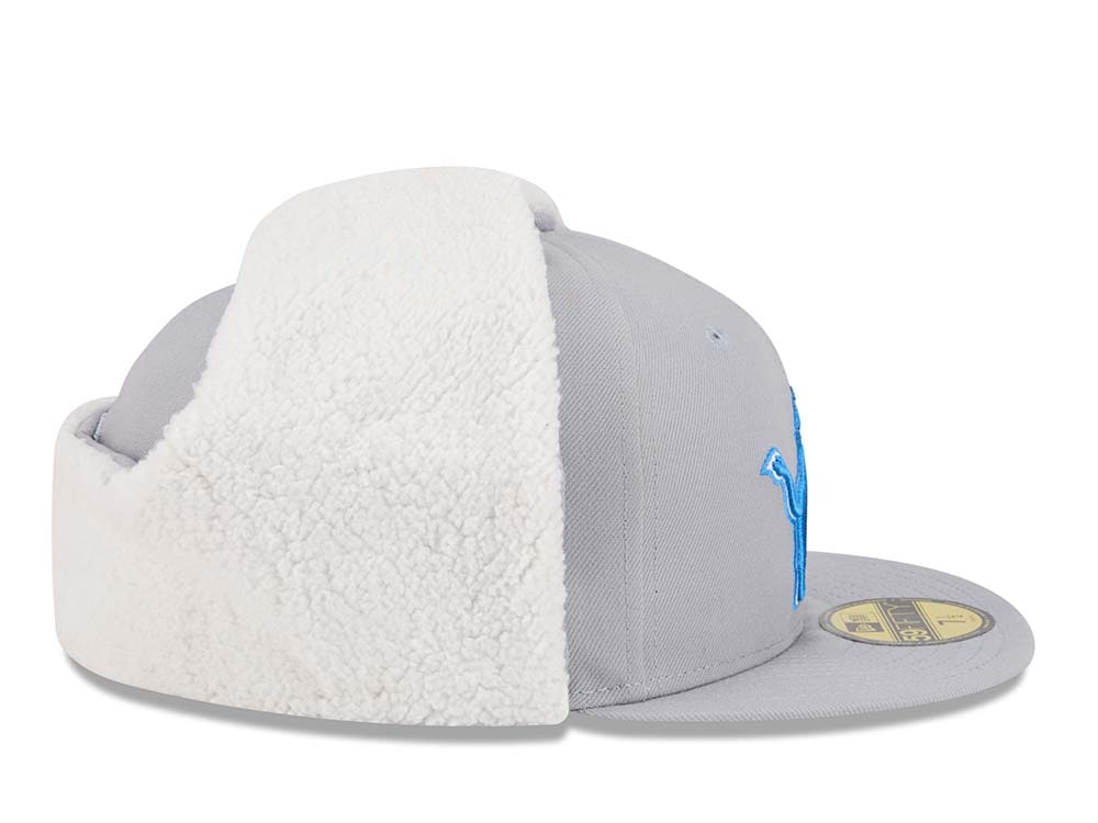 New Era Detroit Lions Classic Gray 59Fifty Dogear Fitted Cap