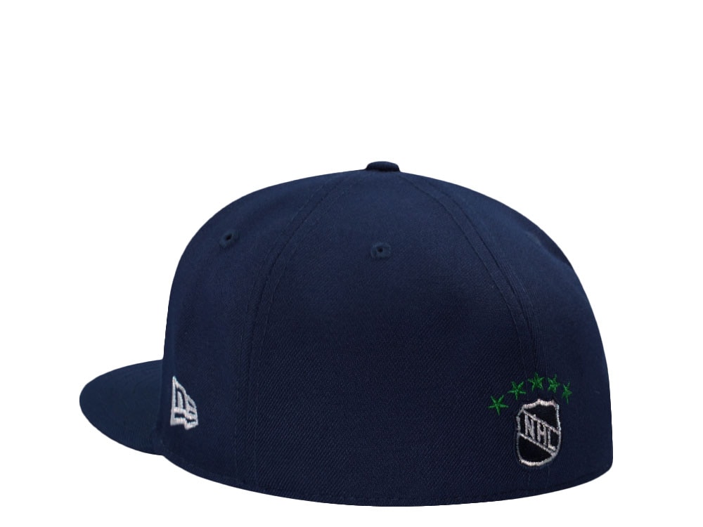 New Era Hartford Whalers 10 Years of Hockey Navy Throwback Edition 59Fifty Fitted Cap