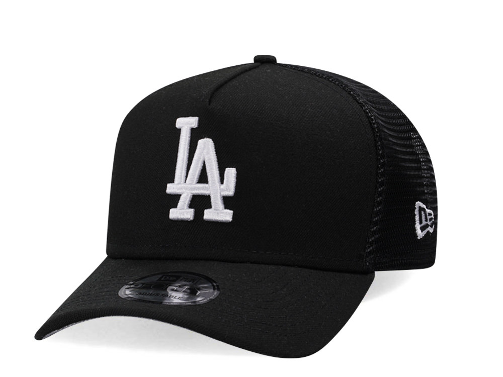 New Era Los Angeles Dodgers Classic Black Trucker A Frame 9Forty Snapback Cap TOPPERZSTORE.CH