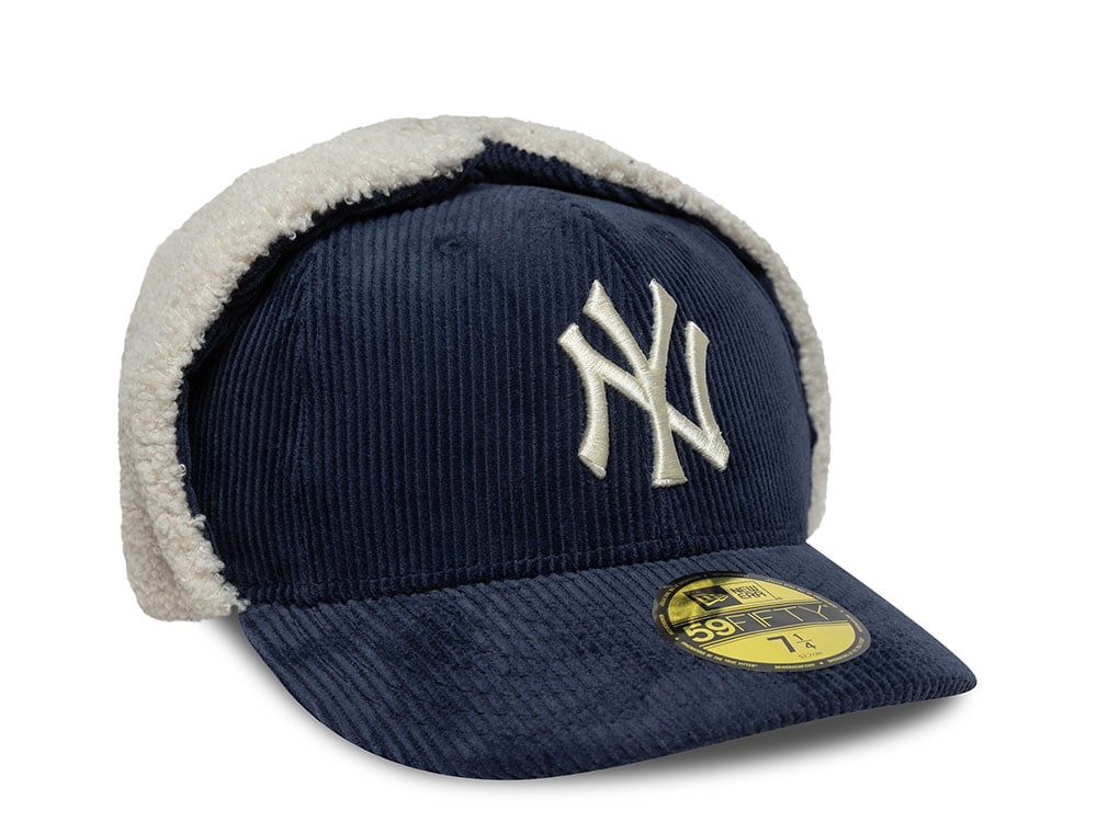New Era New York Yankees Corduroy Navy Prime Dogear Edition 59Fifty Dogear Fitted Cap