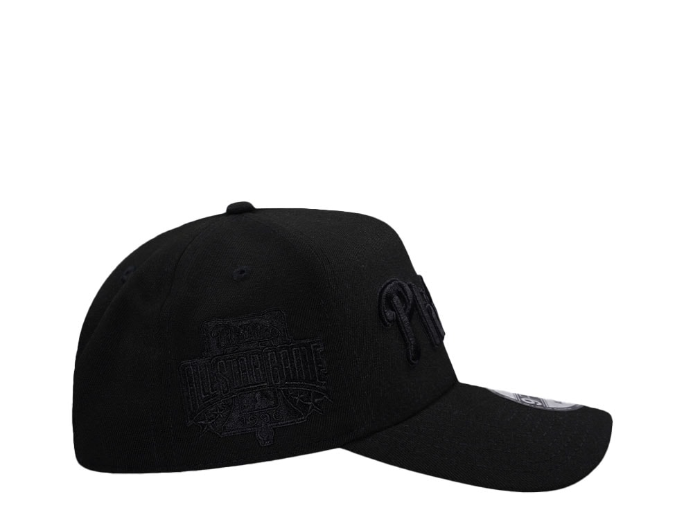 New Era Philadelphia Phillies Black Prime Tone Edition 9Forty A Frame Snapback Cap