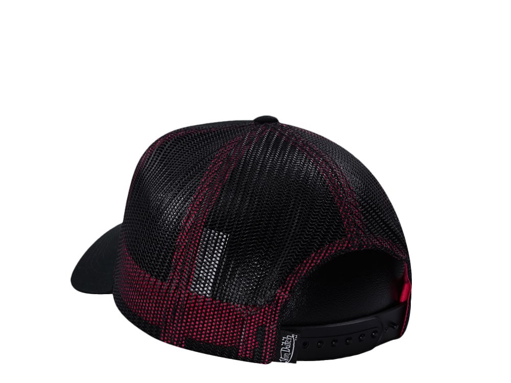 Von Dutch Oval Patch Black Pink Edition Trucker Snapback Cap
