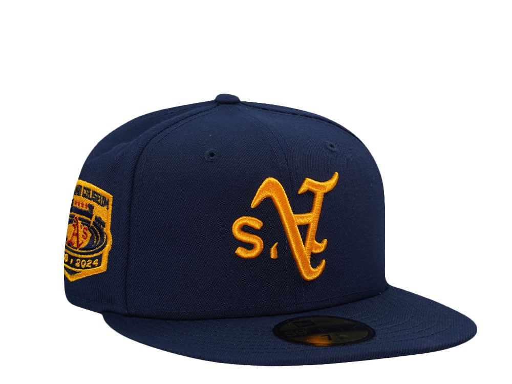 New Era Oakland Athletics Stadium Navy Prime Edition 59Fifty Fitted Cap
