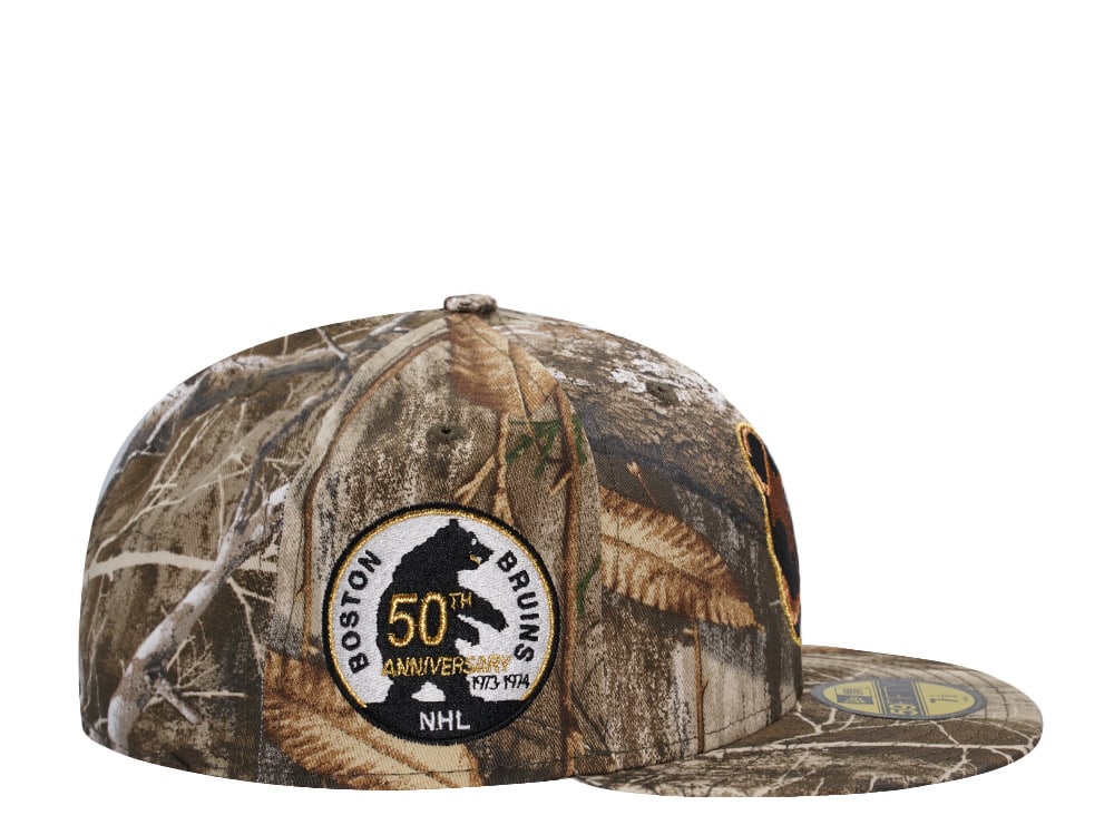 New Era Boston Bruins 50th Anniversary Realtree Prime Edition 59Fifty Fitted Cap