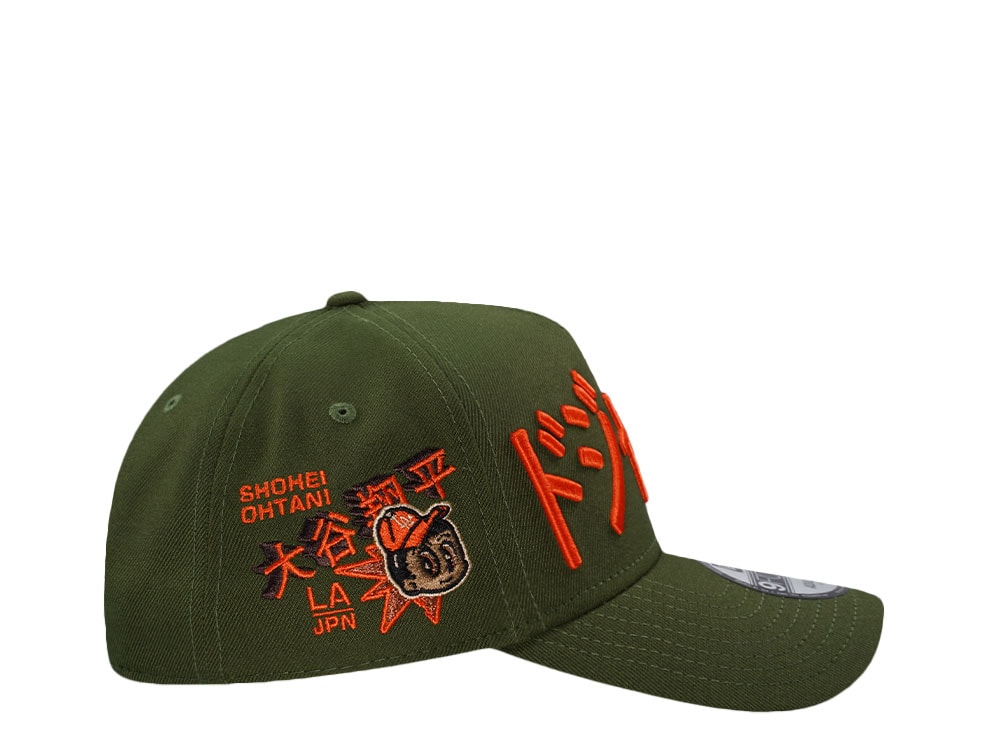 New Era Los Angeles Dodgers Shohei Ohtani Rifle Green Edition 9Forty A Frame Snapback Cap