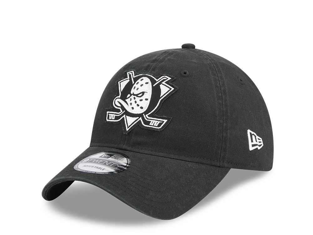New Era Anaheim Ducks Stamp Black 9Twenty Strapback Cap