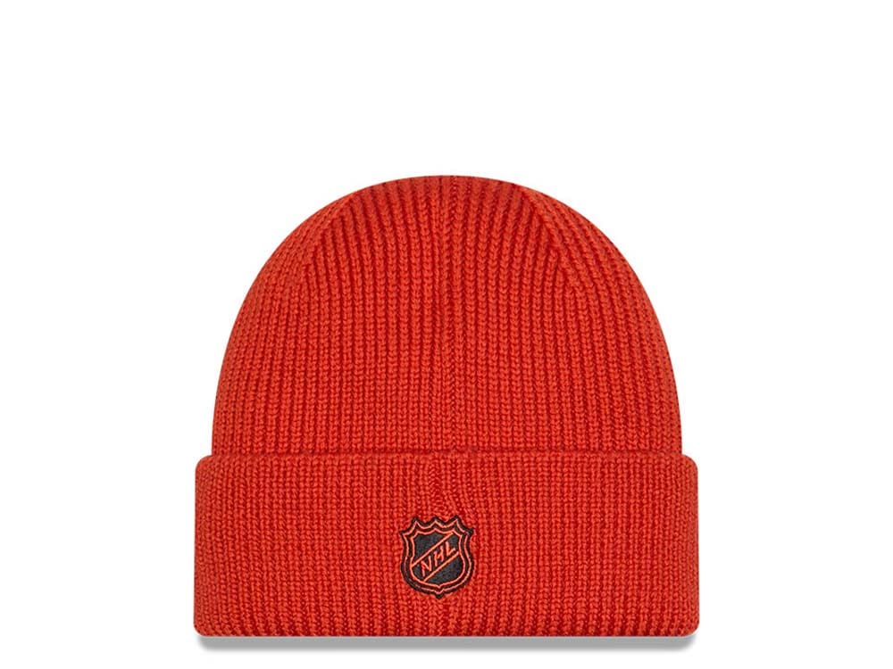 New Era Anaheim Ducks Skull Knit Orange Mütze